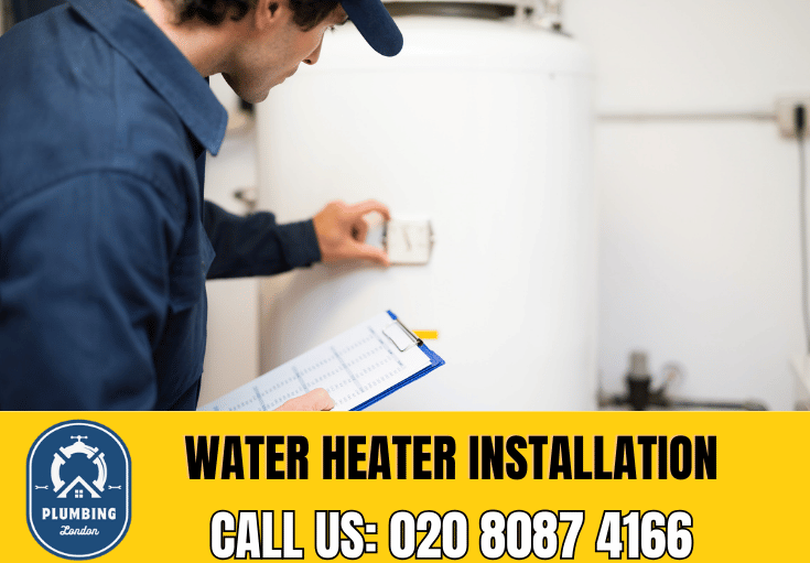 water heater installation Kew